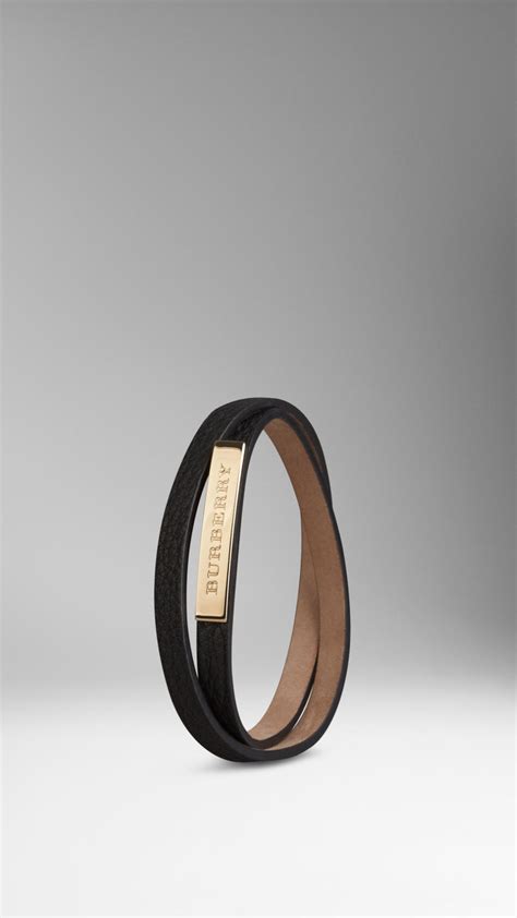 grainy leather wraparound bracelet burberry|Burberry Grainy Leather Wrap Bracelet .